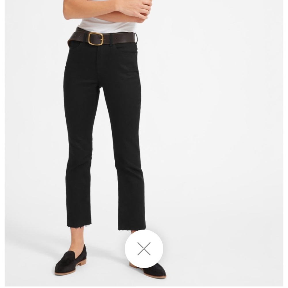 Everlane Kick Crop Denim Black, 24